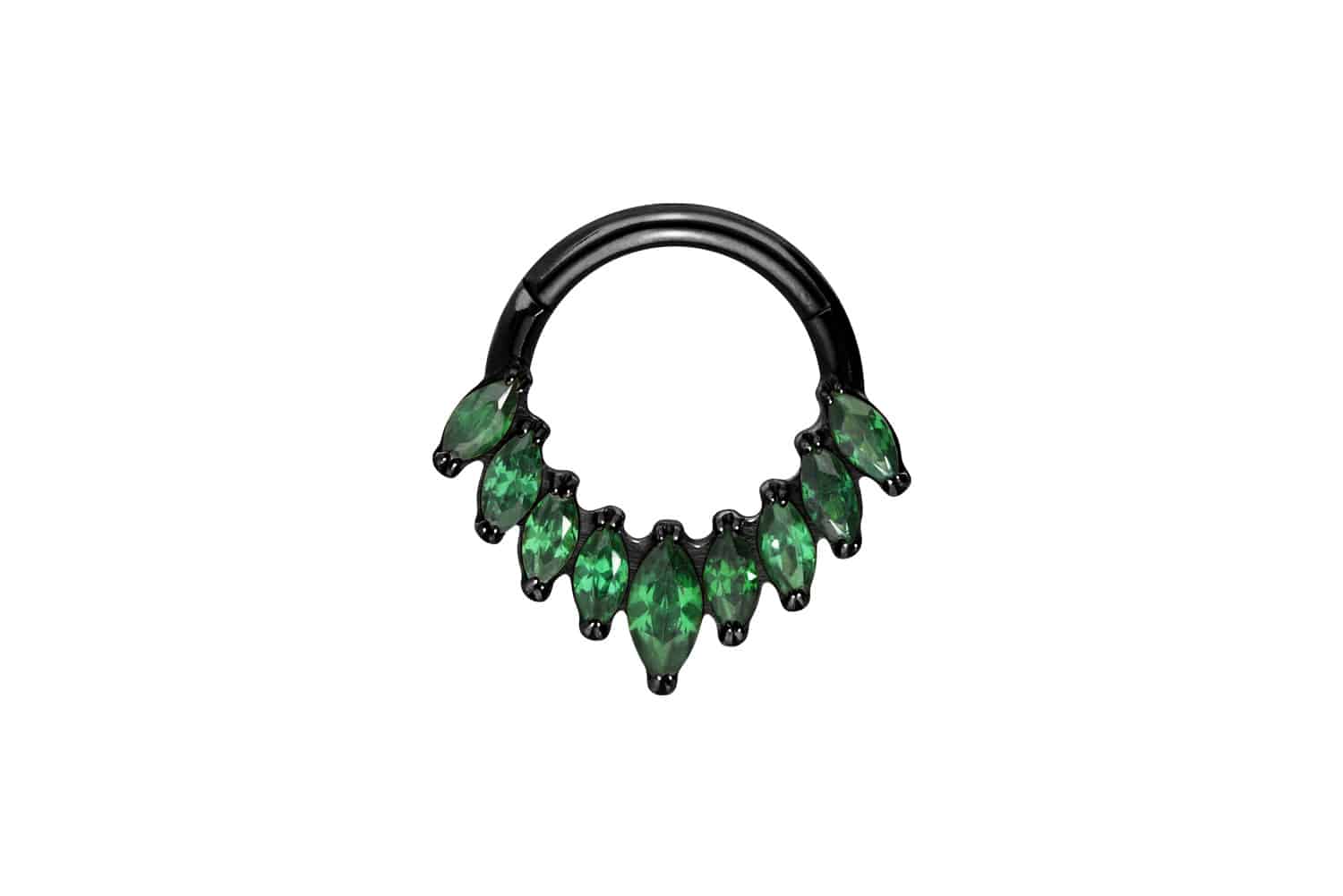 Titan Segmentring Clicker 9 EINGEFASSTE KRISTALLE